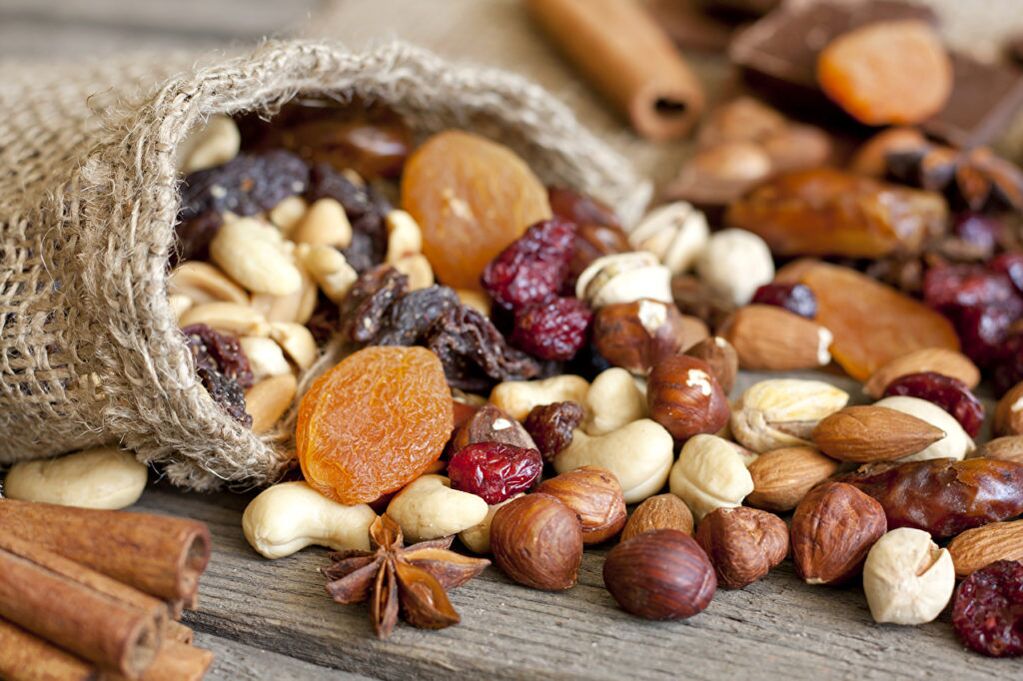 Berries and walnuts